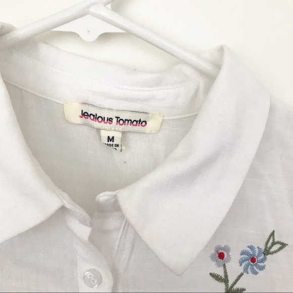 Button up embroidered top - Picture 3 of 4